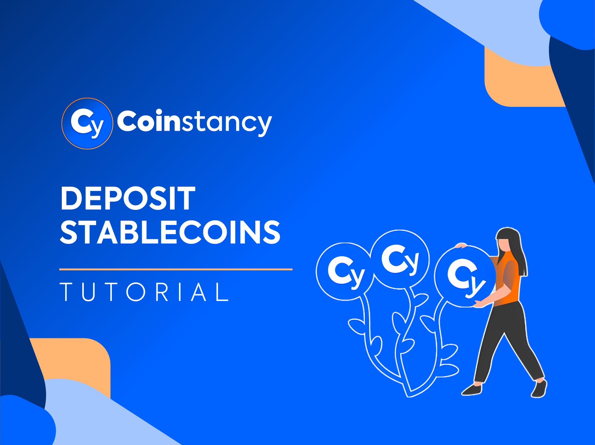 Deposit stablecoins on Coinstancy