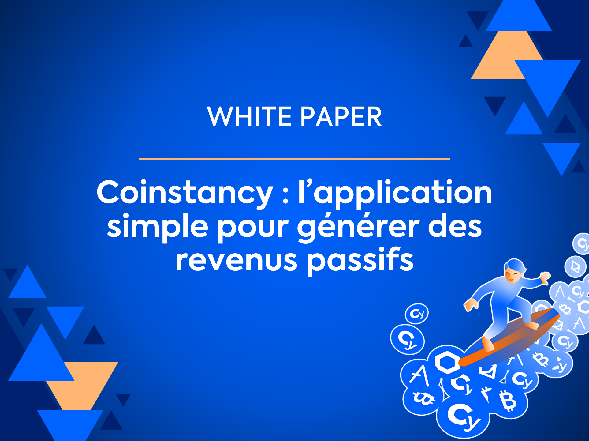 Coinstancy : l’application simple pour générer des revenus passifs avec vos stablecoins