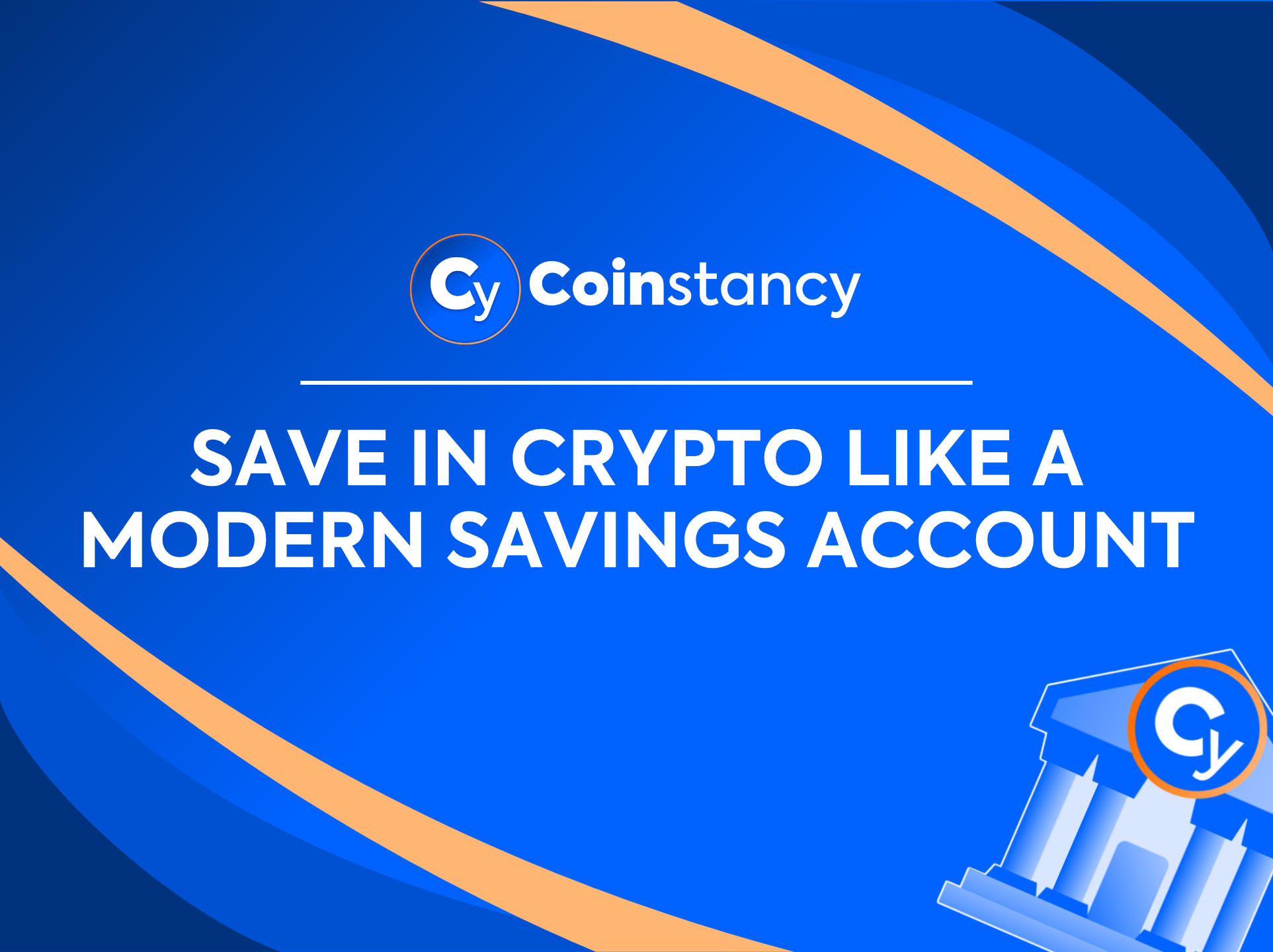 Save in crypto like a modern savings account