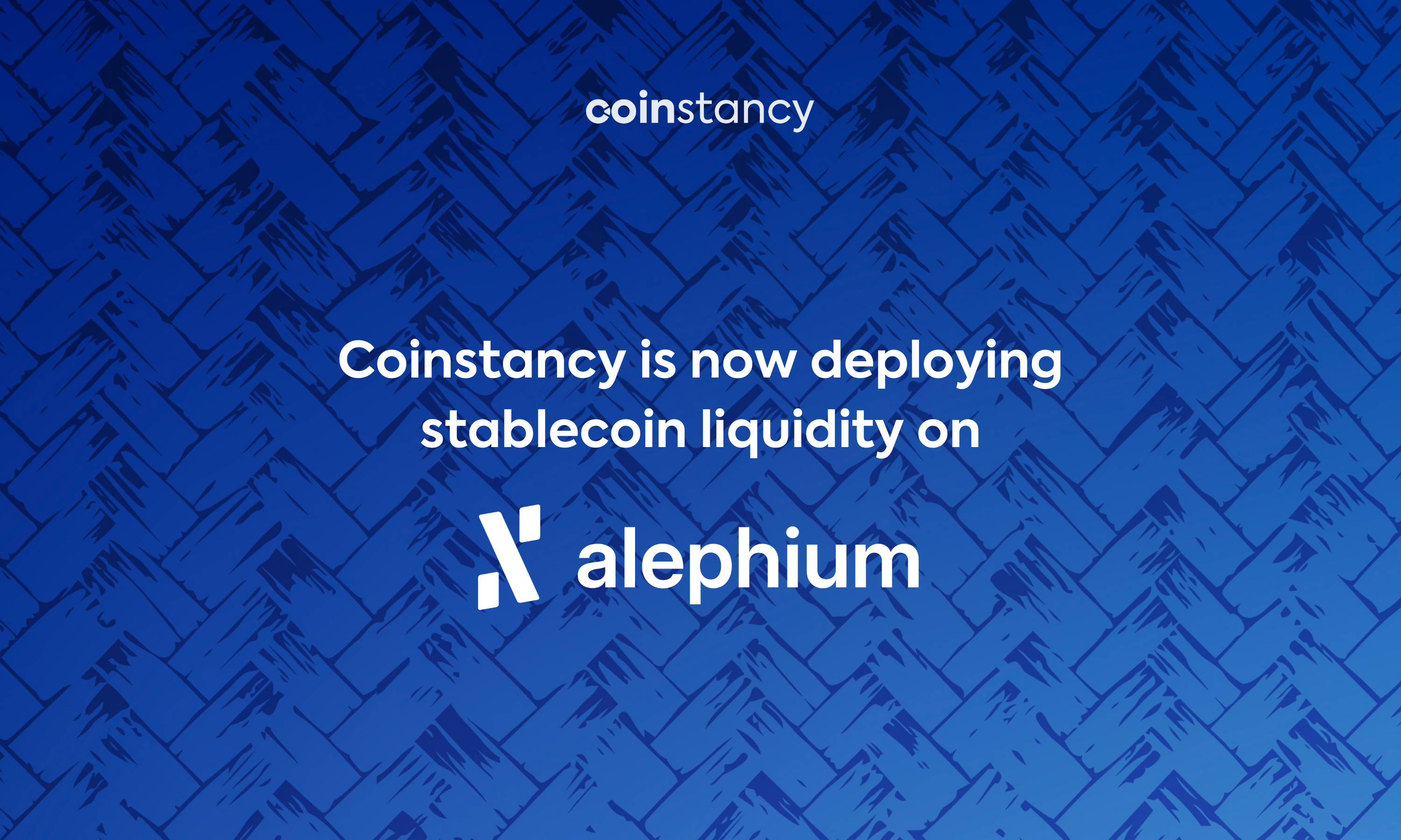 Coinstancy implementeer likiditeit op Alephium